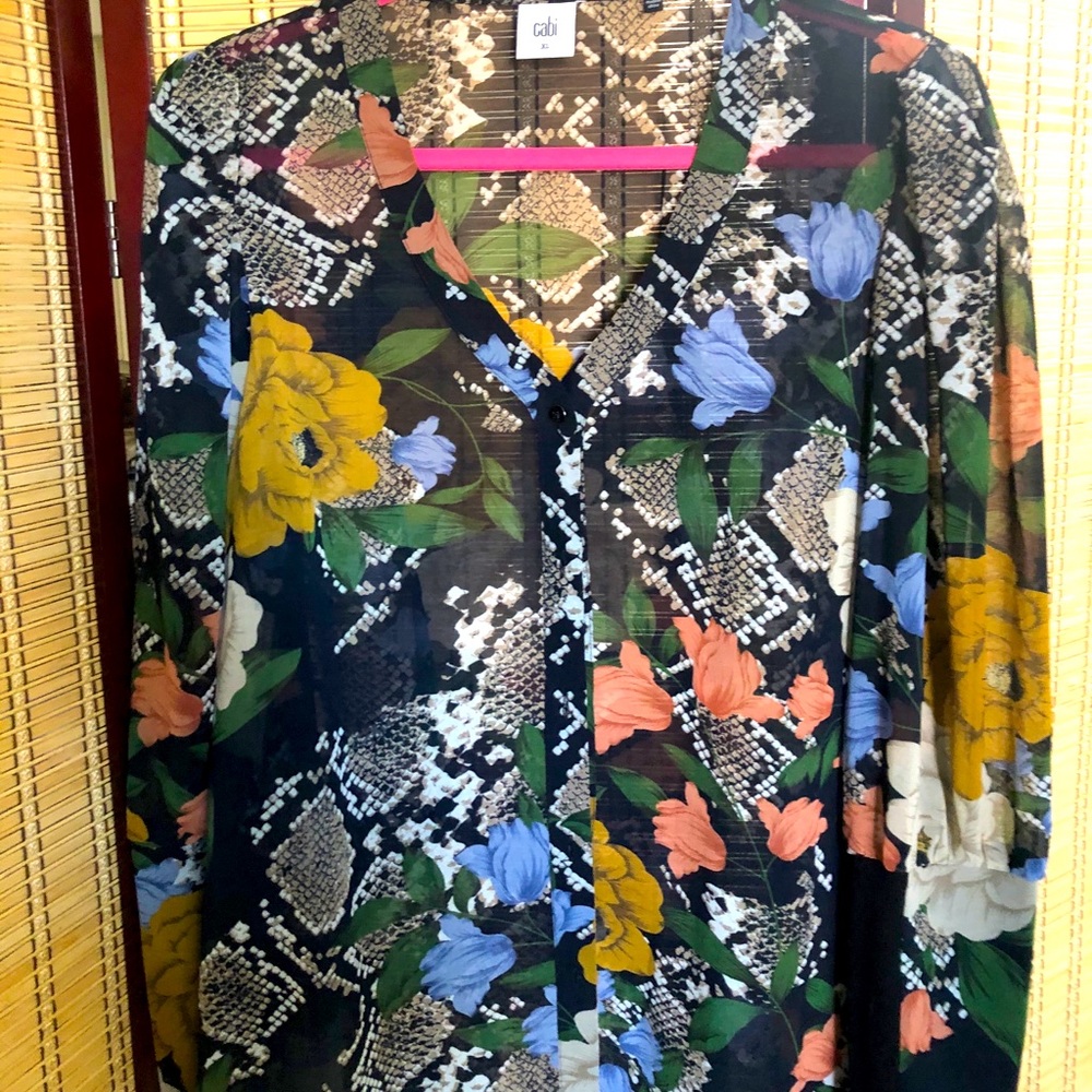 CAbi Snake Charmer XL blouse